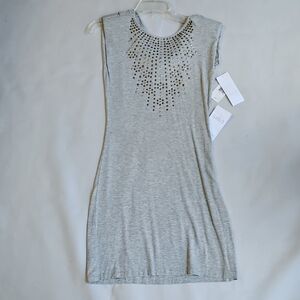 NWT! Design History Gray Studded Embellished Dress Size XS